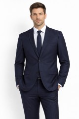                           Newsmen elasztikus slim öltöny - Sötétkék Öltöny, mellény